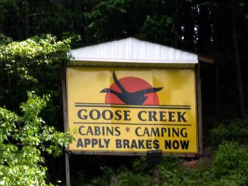 Goose Creek Cabins Camping- Blairsville, ga.